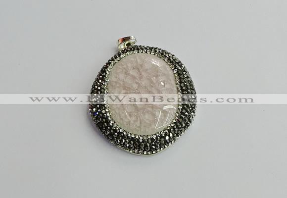 CGP662 40*45mm - 45*50mm freeform ceramic pendants wholesale