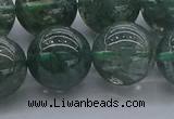 CGQ507 15.5 inches 18mm round imitation green phantom quartz beads