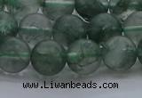 CGQ513 15.5 inches 10mm round matte imitation green phantom quartz beads