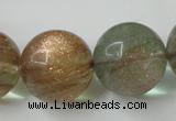 CGQ64 15.5 inches 20mm round gold sand quartz beads wholesale