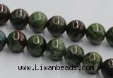 CGR03 16 inches 10mm round green rain forest stone beads wholesale