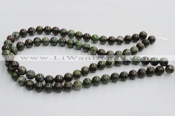 CGR03 16 inches 10mm round green rain forest stone beads wholesale