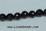 CGS106 15.5 inches 8mm faceted round blue goldstone beads wholesale