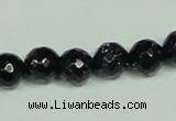 CGS107 15.5 inches 10mm faceted round blue goldstone beads wholesale