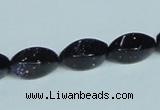 CGS119 15.5 inches 8*16mm twisted rice blue goldstone beads wholesale