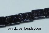 CGS128 15.5 inches 14*14mm square blue goldstone beads wholesale