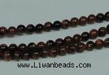 CGS200 15.5 inches 4mm round blue & brown goldstone beads wholesale