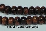 CGS207 15.5 inches 7*10mm rondelle blue & brown goldstone beads wholesale