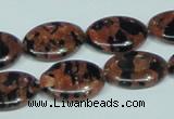 CGS212 15.5 inches 15*20mm oval blue & brown goldstone beads wholesale