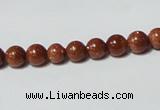 CGS50 15.5 inches 6mm round goldstone beads wholesale