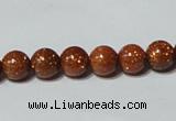 CGS51 15.5 inches 8mm round goldstone beads wholesale