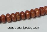 CGS63 15.5 inches 4*8mm rondelle goldstone beads wholesale