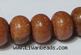 CGS66 15.5 inches 13*18mm rondelle goldstone beads wholesale