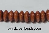 CGS68 15.5 inches 5*10mm roundel goldstone beads wholesale