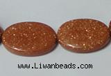 CGS79 15.5 inches 18*25mm oval goldstone beads wholesale