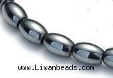 CHE01 16 inches 4*6mm rice shape hematite beads Wholesale