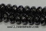 CHE103 15.5 inches 4*6mm faceted rondelle hematite beads wholesale