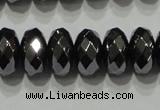 CHE104 15.5 inches 5*8mm faceted rondelle hematite beads wholesale