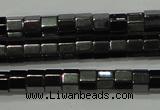 CHE125 15.5 inches 3*4mm faceted tube hematite beads wholesale