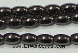 CHE137 15.5 inches 4*6mm rice hematite beads wholesale