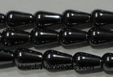 CHE146 15.5 inches 5*8mm teardrop hematite beads wholesale