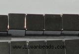 CHE183 15.5 inches 8*8mm cube hematite beads wholesale