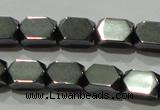 CHE222 15.5 inches 5*8mm faceted cuboid hematite beads wholesale