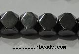 CHE223 15.5 inches 8*8mm faceted cube hematite beads wholesale