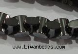 CHE243 15.5 inches 7*9mm bowknot hematite beads wholesale