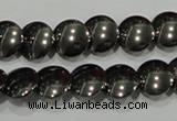 CHE271 15.5 inches 12mm flat round hematite beads wholesale