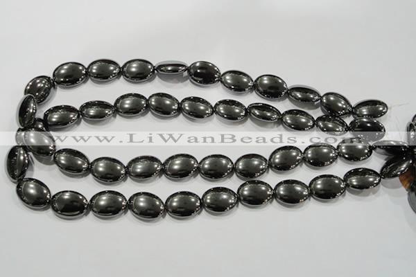 CHE279 15.5 inches 13*18mm oval hematite beads wholesale