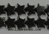 CHE293 15.5 inches 6mm star hematite beads wholesale