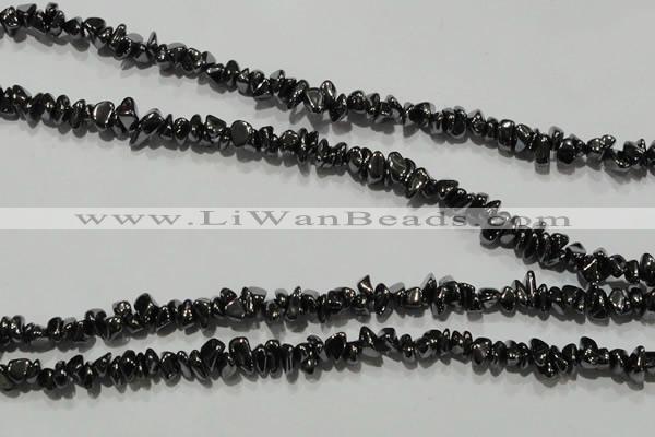 CHE306 15.5 inches 3*5mm – 6*8mm hematite chips beads wholesale