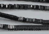 CHE411 15.5 inches 1*3*3mm square matte hematite beads wholesale