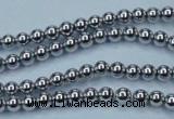 CHE422 15.5 inches 3mm round plated hematite beads wholesale