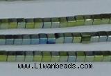 CHE452 15.5 inches 2*2mm cube plated hematite beads wholesale