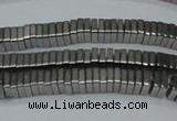 CHE579 15.5 inches 1*4*4mm square plated hematite beads wholesale