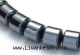 CHE67 15.5 inches 4mm column shape hematite beads Wholesale