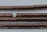 CHE747 15.5 inches 3*5mm tube plated hematite beads wholesale