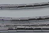 CHE748 15.5 inches 3*5mm tube plated hematite beads wholesale