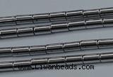 CHE760 15.5 inches 2*4mm tube plated hematite beads wholesale