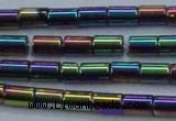 CHE770 15.5 inches 3*5mm tube plated hematite beads wholesale