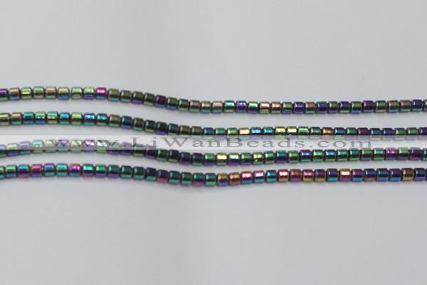 CHE780 15.5 inches 2*2mm drum plated hematite beads wholesale