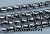 CHE786 15.5 inches 4*4.5mm drum plated hematite beads wholesale