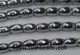 CHE793 15.5 inches 3*5mm rice plated hematite beads wholesale