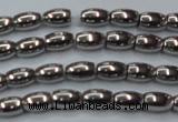 CHE794 15.5 inches 3*5mm rice plated hematite beads wholesale