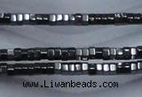 CHE820 15.5 inches 2*2mm hexagon hematite beads wholesale