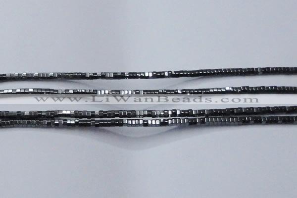 CHE821 15.5 inches 3*3mm hexagon hematite beads wholesale