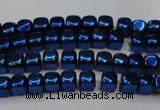 CHE851 15.5 inches 2*2mm dice platedhematite beads wholesale