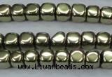 CHE875 15.5 inches 2*2mm dice plated hematite beads wholesale